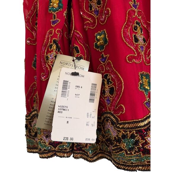 Niteline HE-RO Beaded Silk Jacket Vintage 90's NWT Medium Holiday Party - Picture 8 of 8